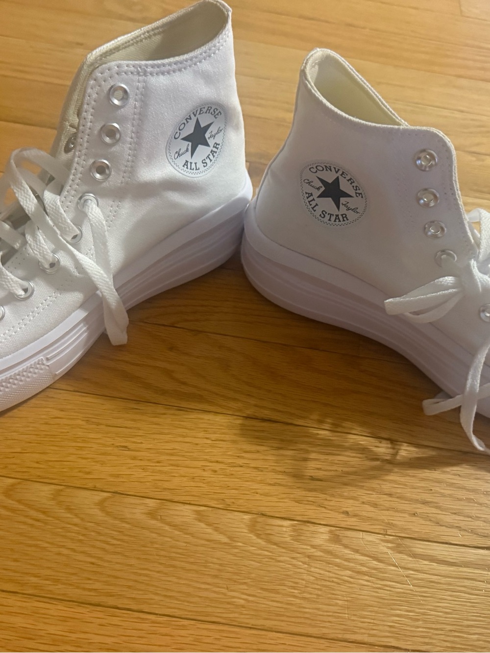 Converse women’s Chuck Taylor All Star High Top Sneakers - White with platform